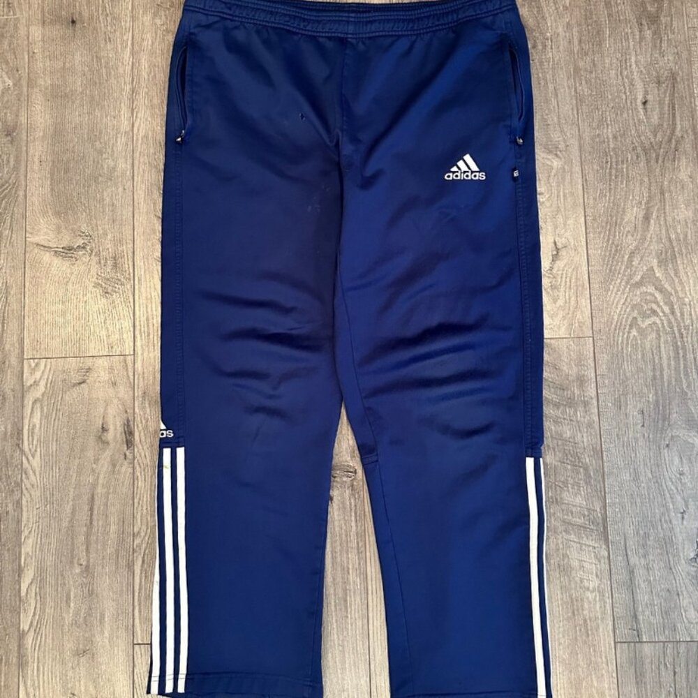 Vintage Y2K 2000 Adidas Men's Blue Track Pants - Size Large